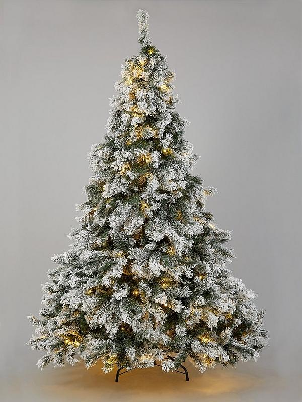 6ft Flocked Christmas Tree - HD Wallpaper 
