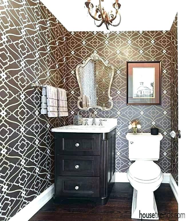 Wallpaper Ideas For Powder Room Powder Room Wallpaper - Powder Room - HD Wallpaper 