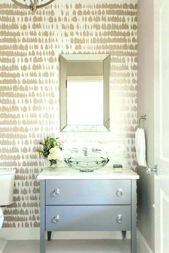 Small Powder Room Wallpaper Ideas Small Powder Room - Powder Room Wallpaper 2019 - HD Wallpaper 