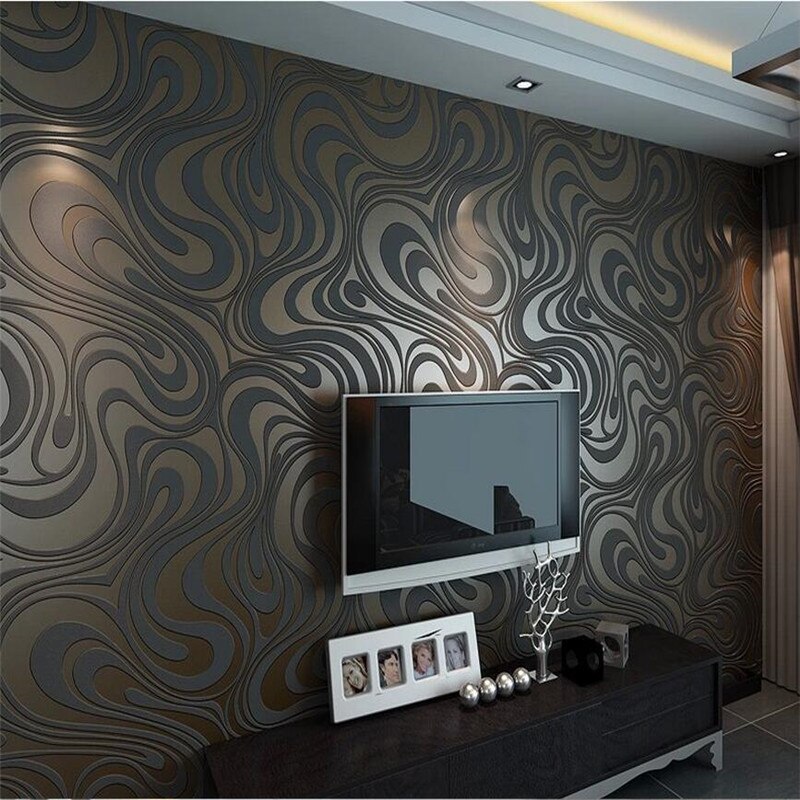 4m Wallpaper Rolls Papel De Parede Sprinkle Gold Murals - Modern Wallpaper 3d - HD Wallpaper 