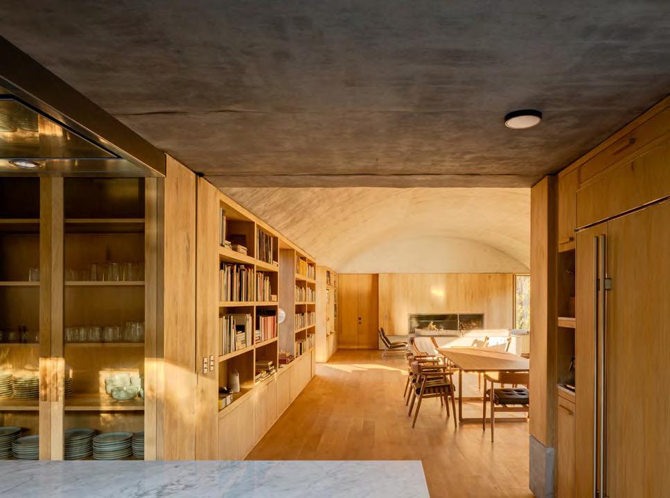 Interior Of The Open Plan Kitchen/dining Area In Casa - Casa Terreno Fernanda Canales - HD Wallpaper 