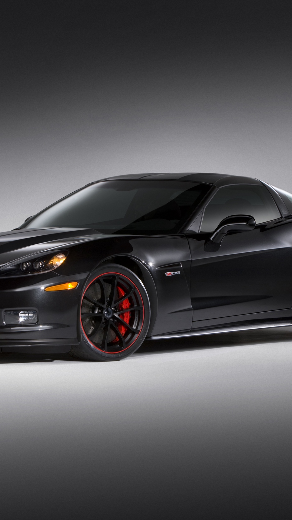 Wallpaper Chevrolet Corvette Z06 Side View Black Corvette Zo6 Centennial Edition 938x1668 Wallpaper Teahub Io