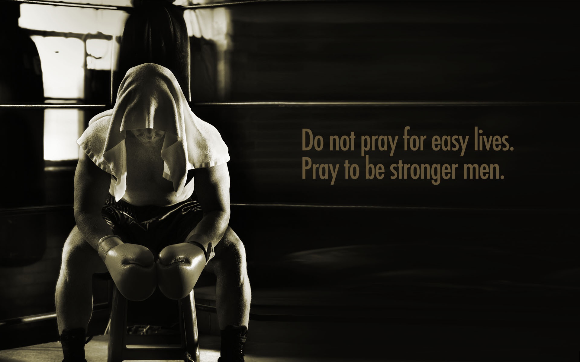 Dont Pray For Easy Lives Pray - HD Wallpaper 