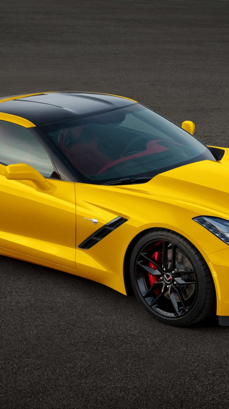 Sports Car, Yellow, Chevrolet Corvette, Wallpaper - HD Wallpaper 