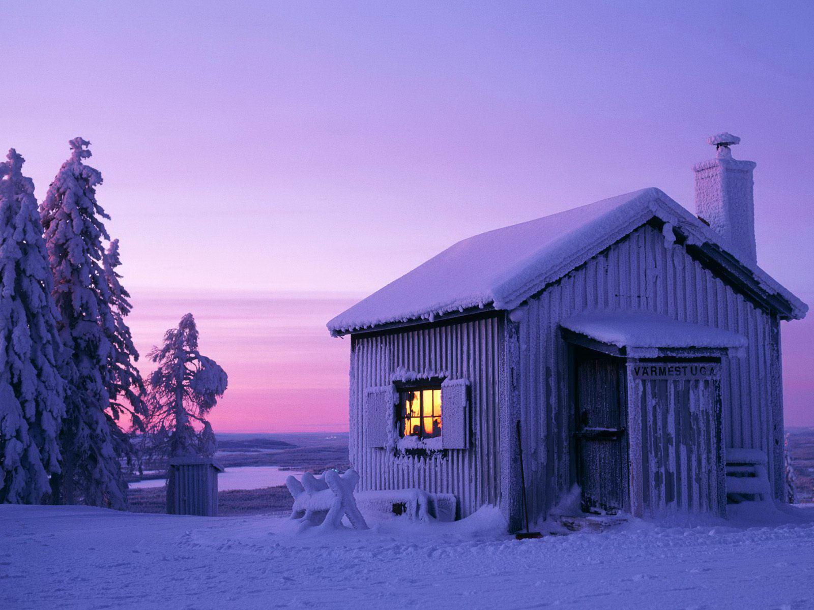 Winter Season Sweden Background Wallpaper Hd - Winter Season In Morning - HD Wallpaper 