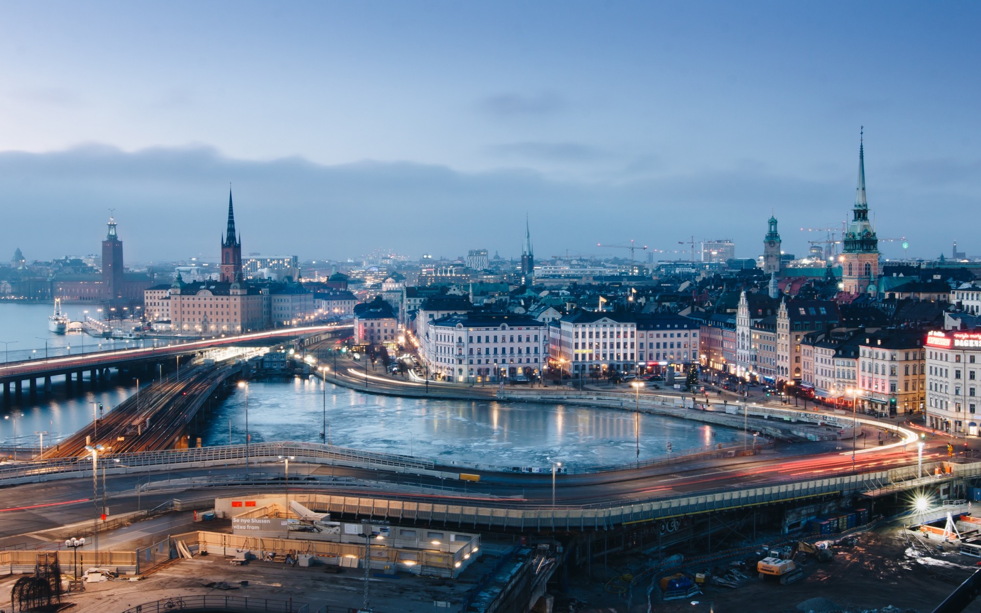 Stockholm, Cityscape, Evening, Spring, Streets, Sweden - Paisagem Suecia Imagens - HD Wallpaper 