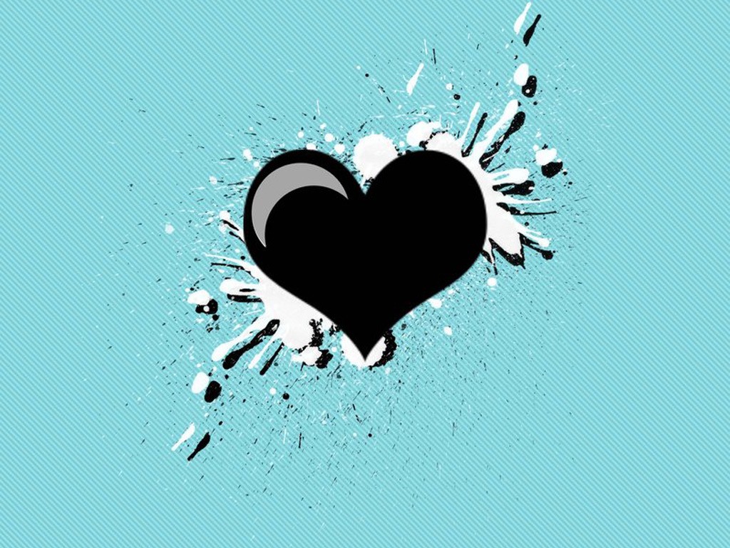 Black Heart On Blue Jeans Wallpapers Emo - Красивые Картинки Для Имо - HD Wallpaper 