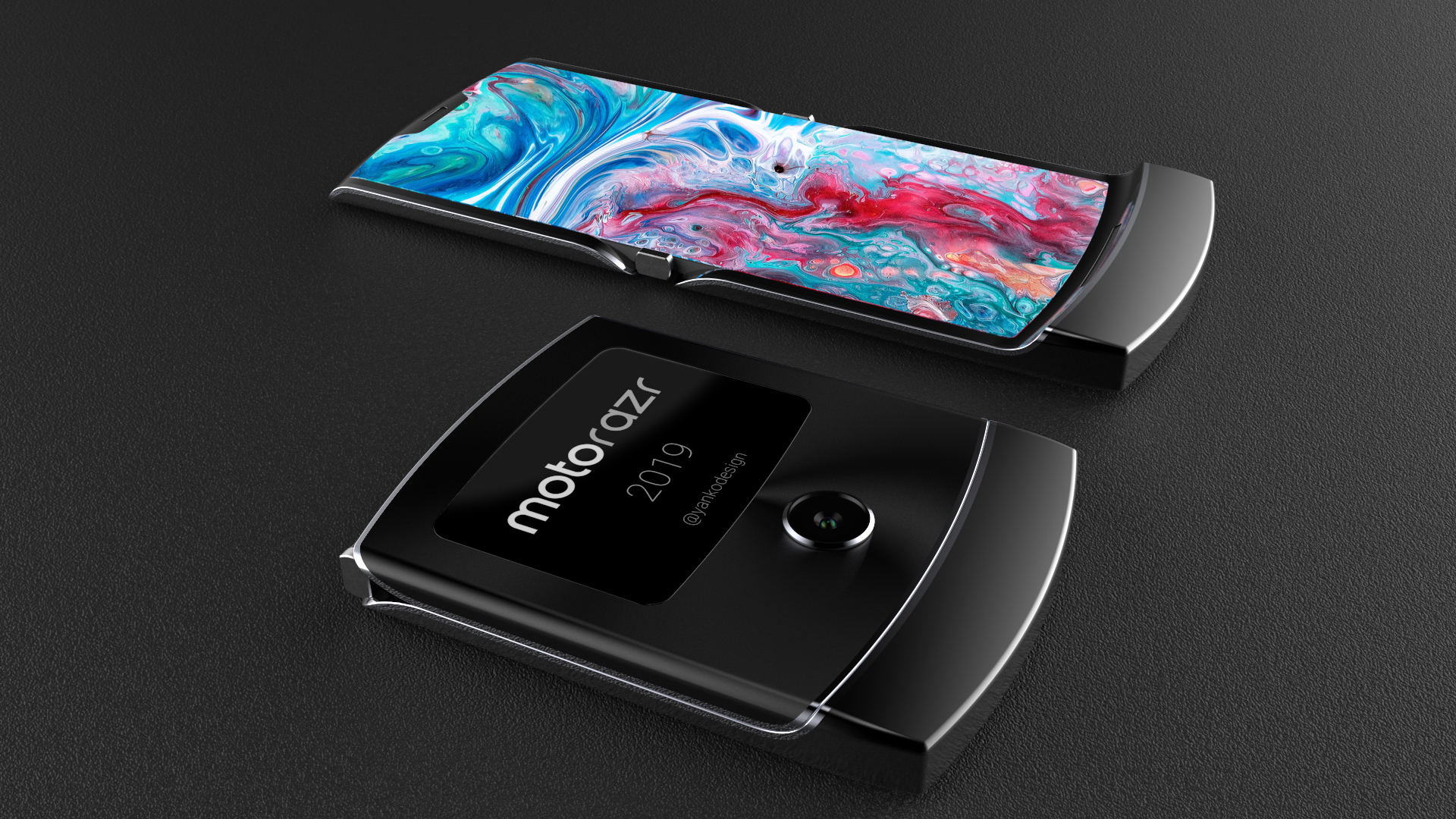 Motorola Razr Concept - New Flip Phone 2019 Motorola - HD Wallpaper 