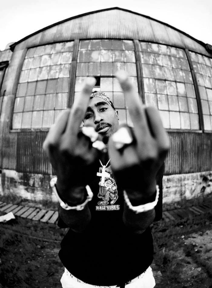 Tupac And 2pac Image - Hip Hop Black And White - HD Wallpaper 
