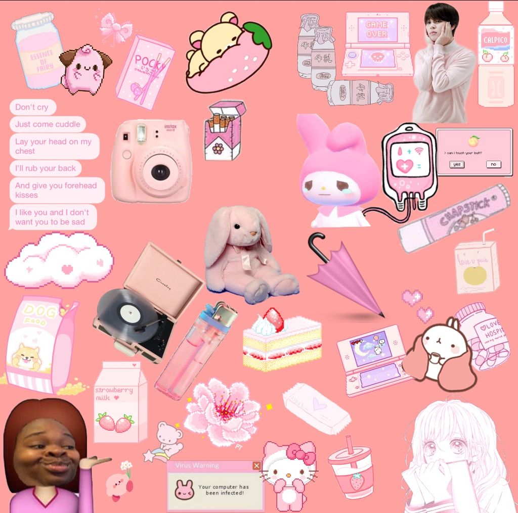 Pink Theme Wallpaper 💗🌸🐷👛 - Cartoon - HD Wallpaper 