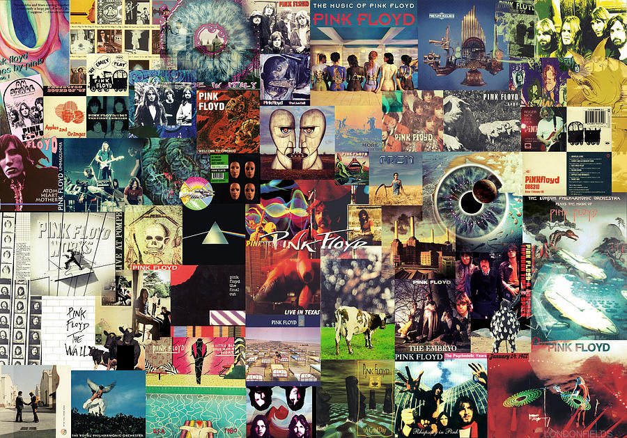Pink Floyd Album Collage - HD Wallpaper 