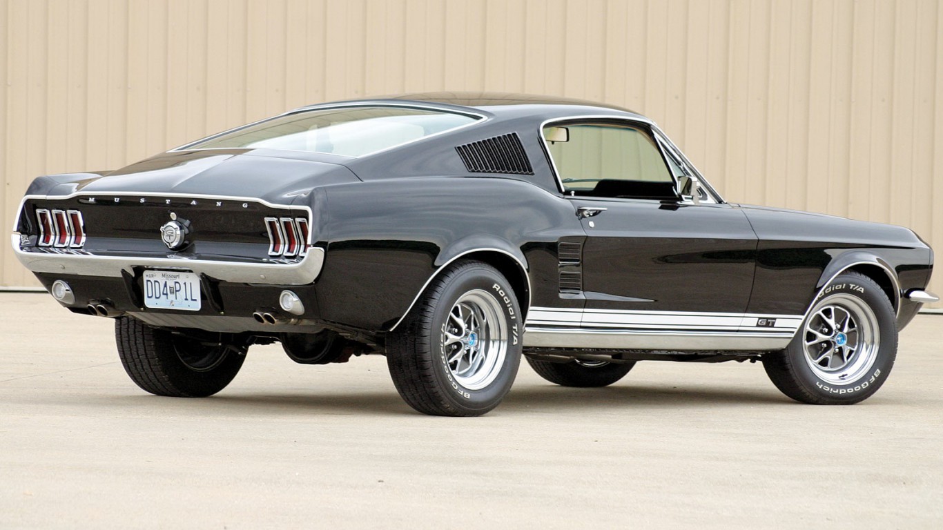 1967 Ford Mustang Gt Fastback Muscle Classic G-t - 1967 Ford Mustang Hatchback - HD Wallpaper 