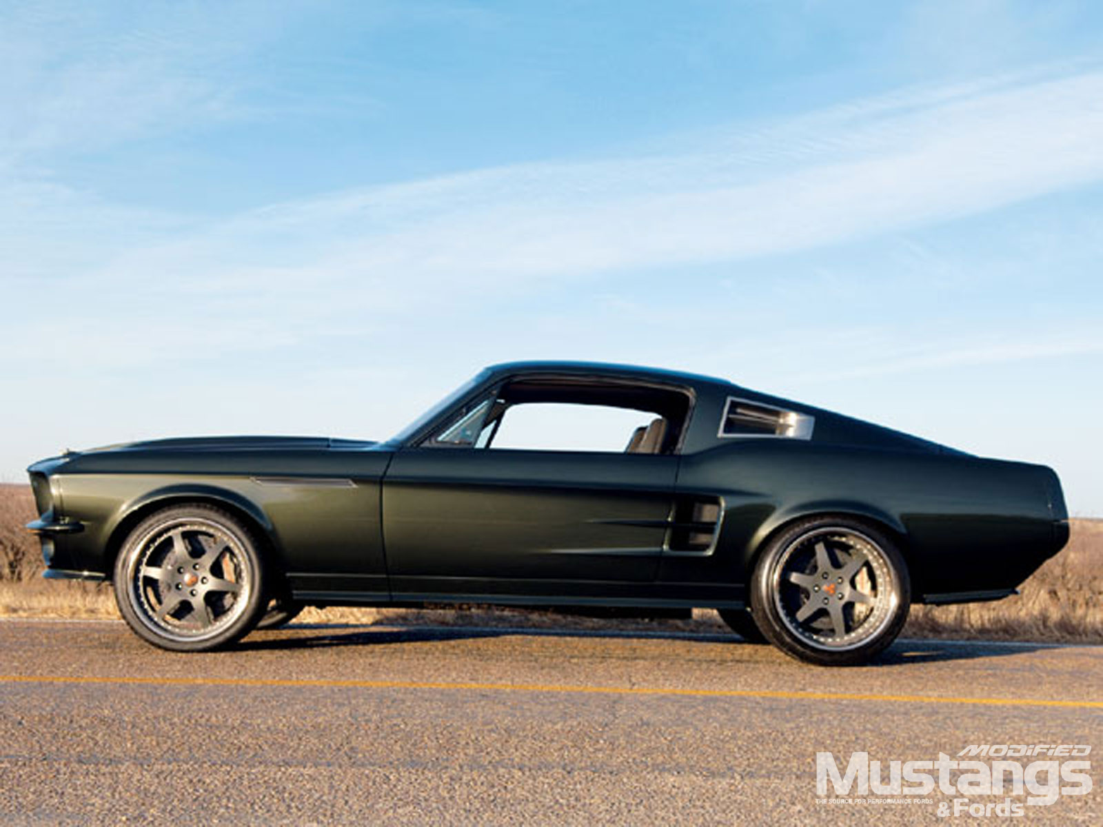 Ford Mustang 1967 Side - HD Wallpaper 