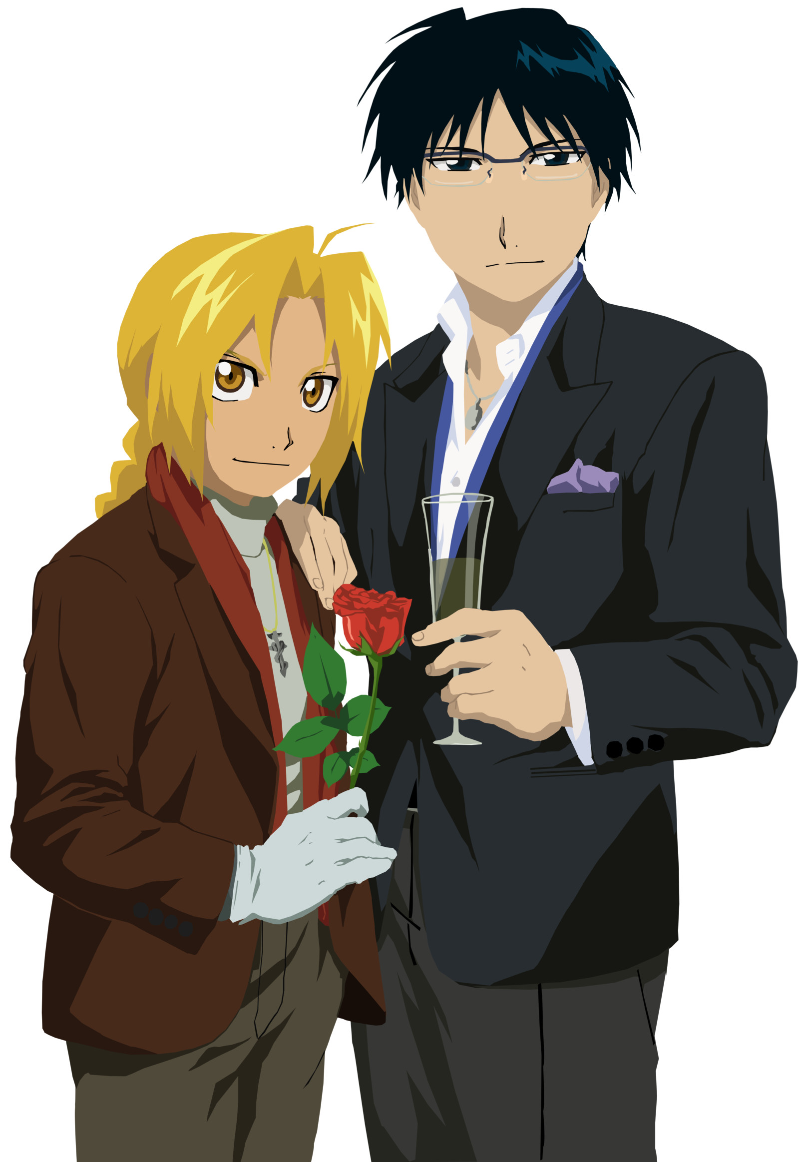Edward Elric And Roy Mustang By Narusailor 
 Data Src - Roy Edward Fullmetal Alchemist Brotherhood - HD Wallpaper 