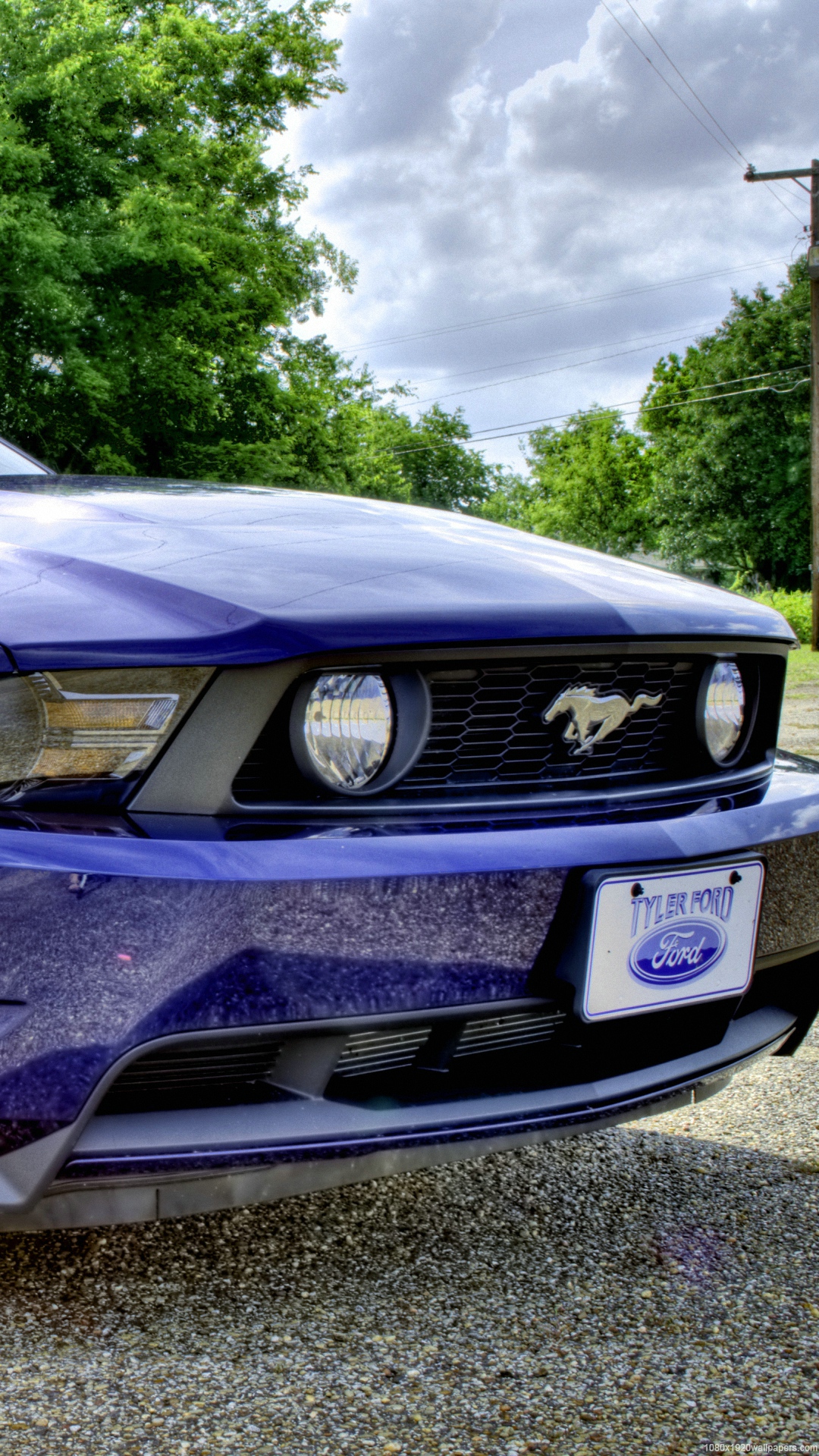 Mustang Car Wallpapers Hd - Iphone Blue Cars Mustang - HD Wallpaper 