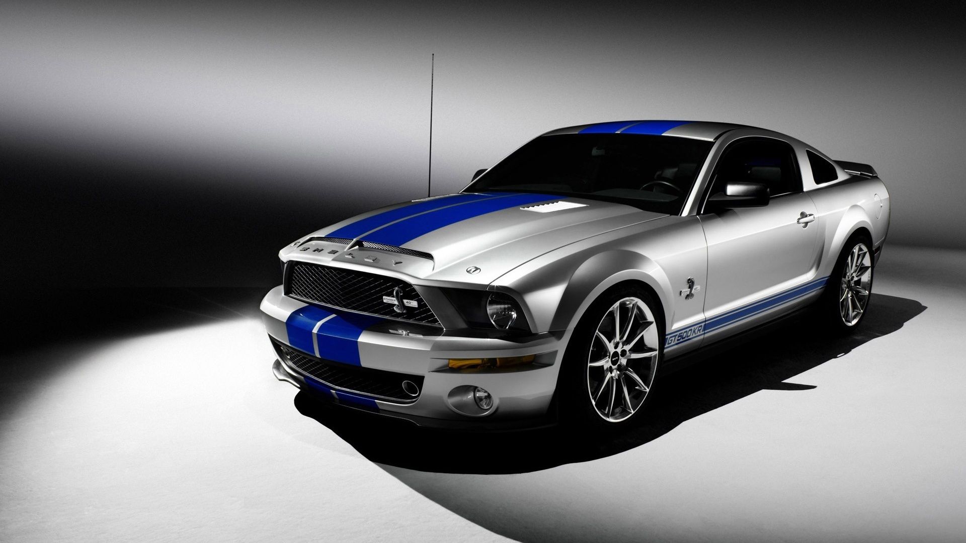 Ford Mustang Shelby Gt500 Silver 1920x1080 Wallpaper Teahub Io