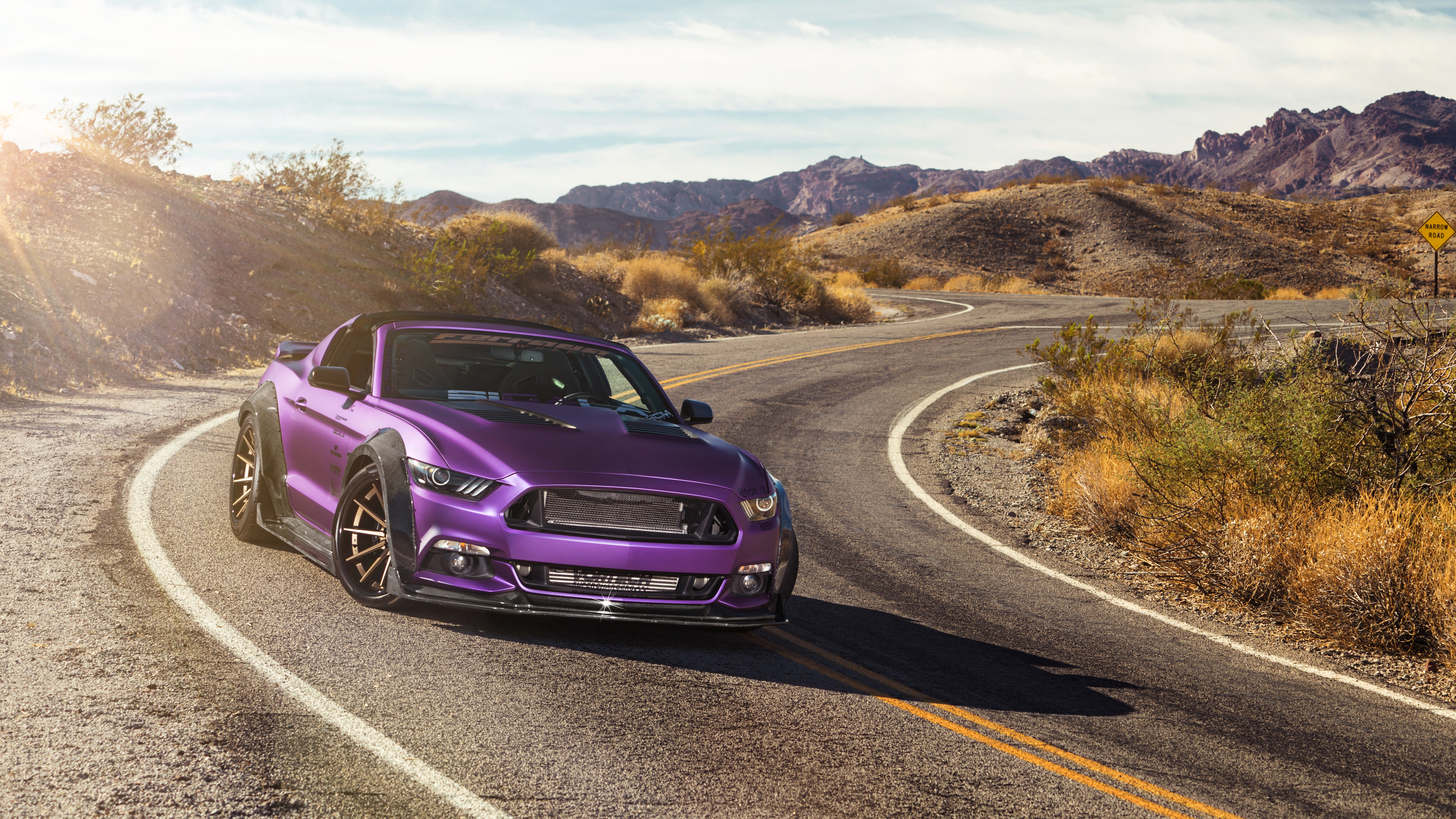 2017 Purple Mustang Gt - HD Wallpaper 