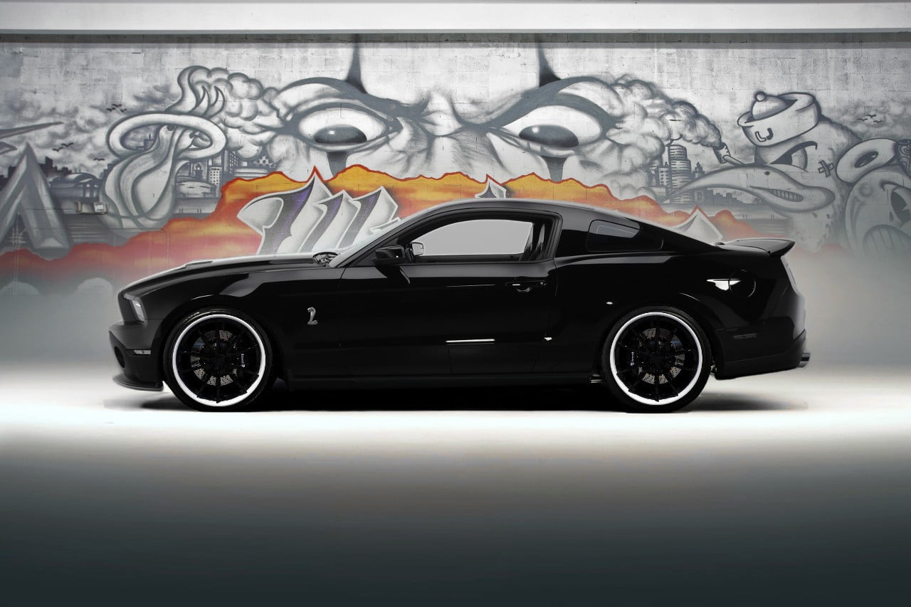 Custom Black Gt500 2013 - HD Wallpaper 