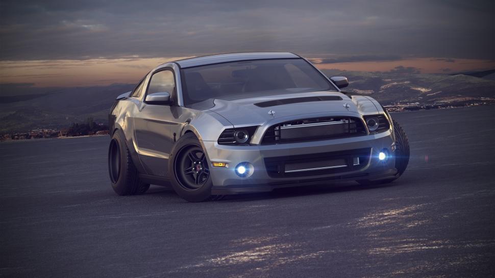 Ford Mustang Shelby Gt 500 Car Front View Wallpaper,ford - Обои На Рабочий Стол 1920x1080 Машины - HD Wallpaper 