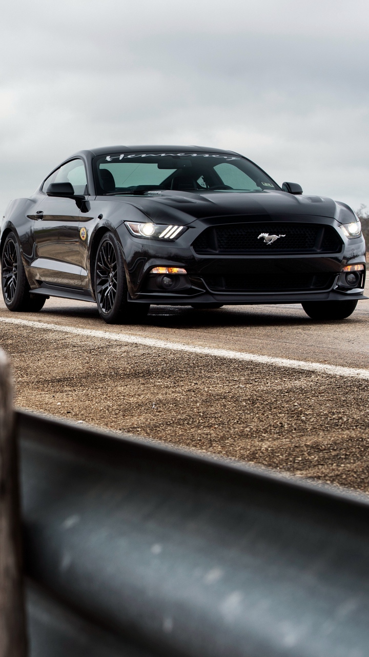 Wallpaper Ford, Mustang, Gt, Hpe700, Hennessey - Black Mustang Wallpaper Iphone - HD Wallpaper 