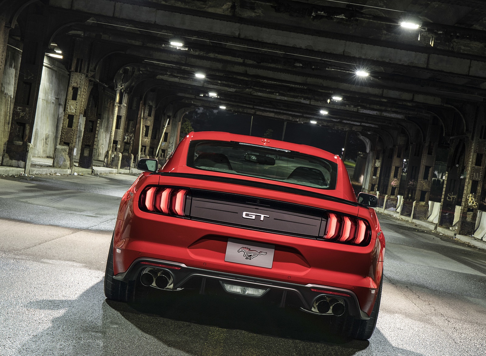 2018 Ford Mustang Gt Performance Pack Level 2 Rear - HD Wallpaper 