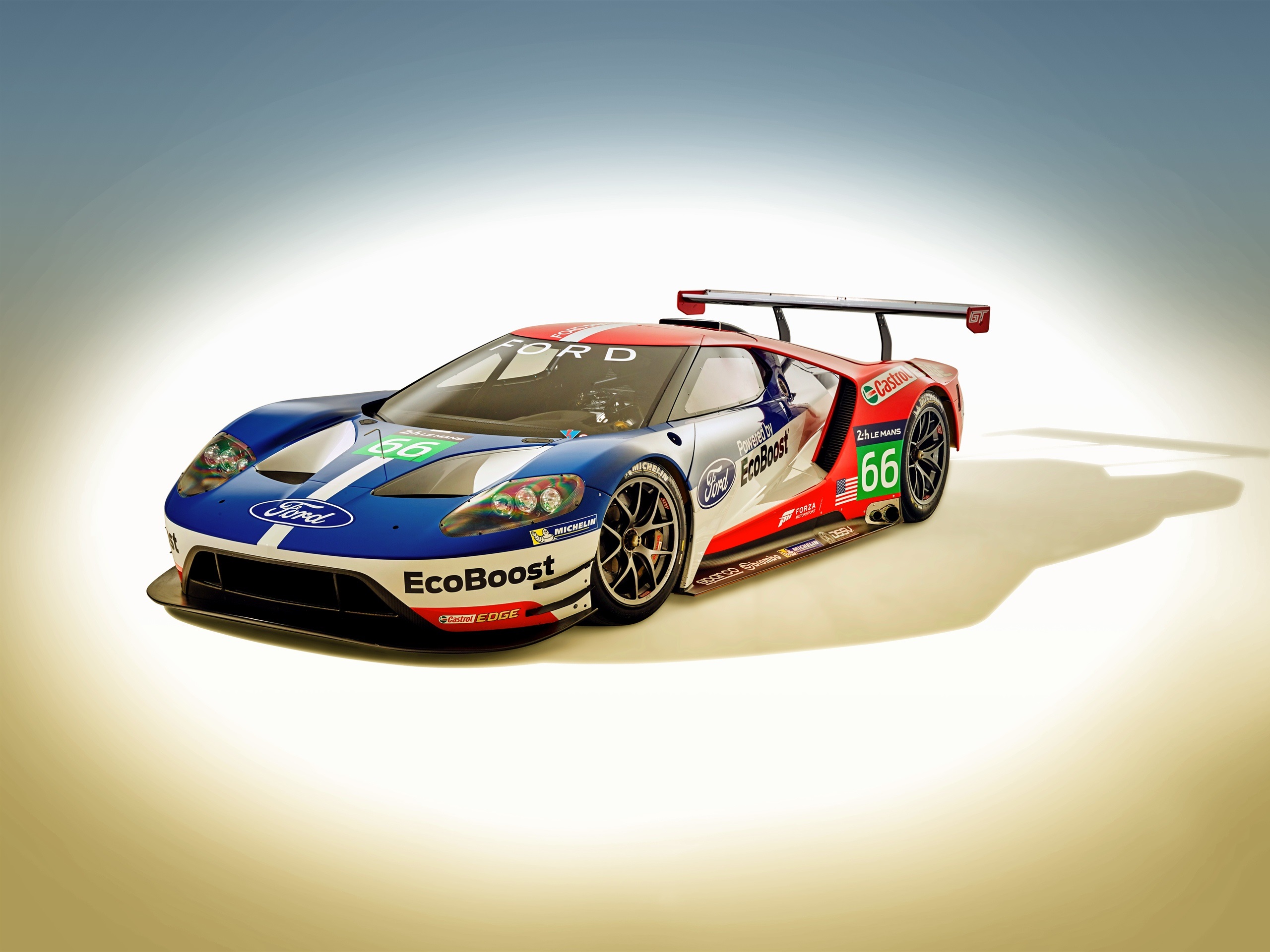 Wallpaper 2016 Ford Gt Race Car - Ford Gt Le Mans Race Car - HD Wallpaper 