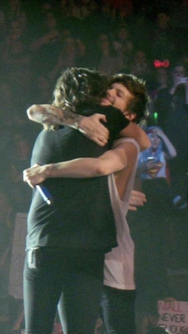 Louis Tomlinson, Wallpaper, Larry Stylinson - Harry And Louis Hug Otra - HD Wallpaper 