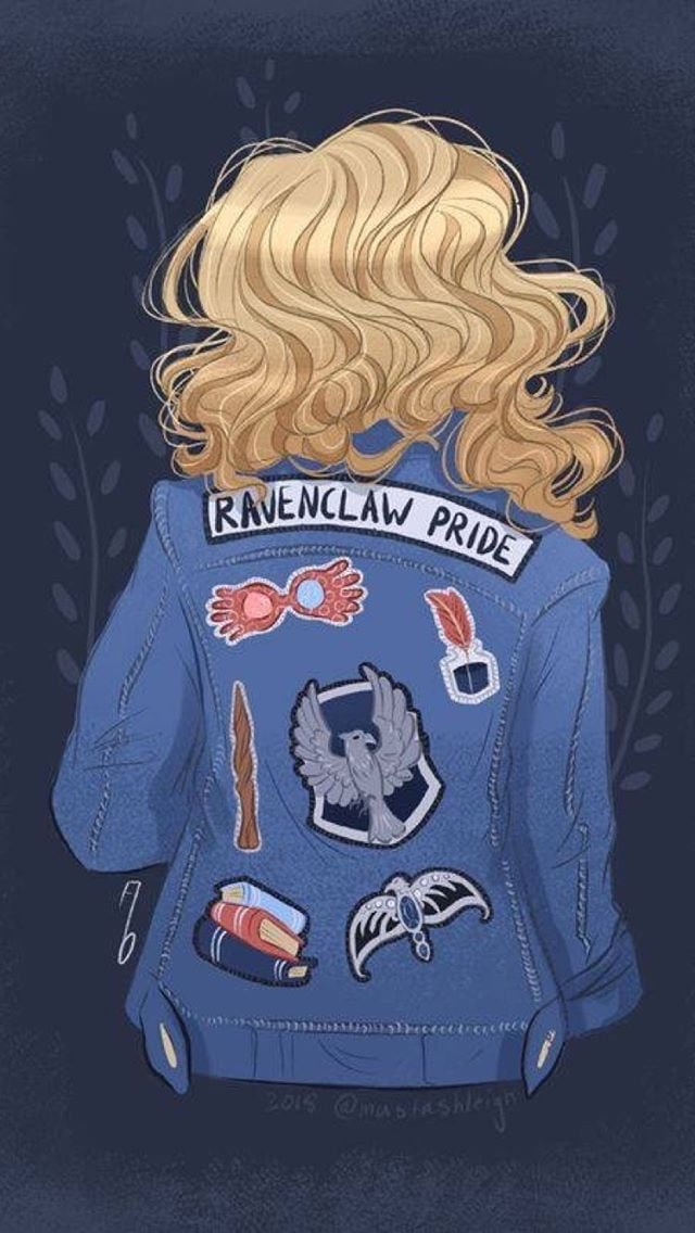 Harry Potter, Luna Lovegood, And Ravenclaw Image - Harry Potter Ravenclaw Fanart - HD Wallpaper 