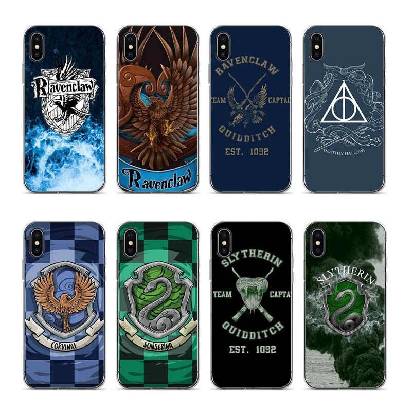 Gryffindor Hufflepuff Ravenclaw Slytherin Silicone - Iphone - HD Wallpaper 