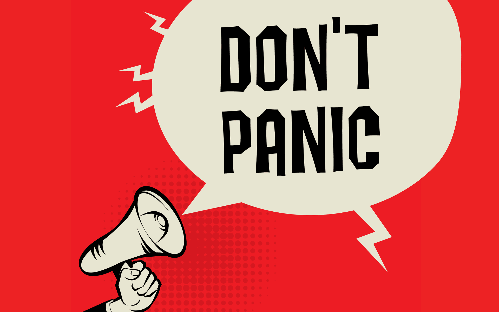 Don T Panic Graphic - HD Wallpaper 