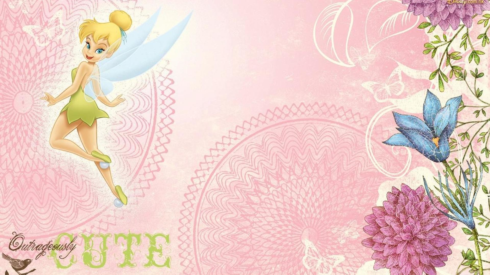 Background Tinkerbell 
 Data Src Tinkerbell Backgrounds - Peter Pan Pink Background - HD Wallpaper 