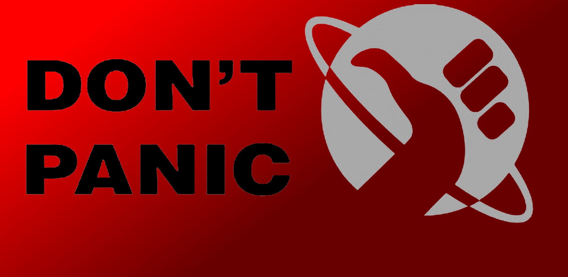 Hitchhikers Guide Dont Panic - HD Wallpaper 