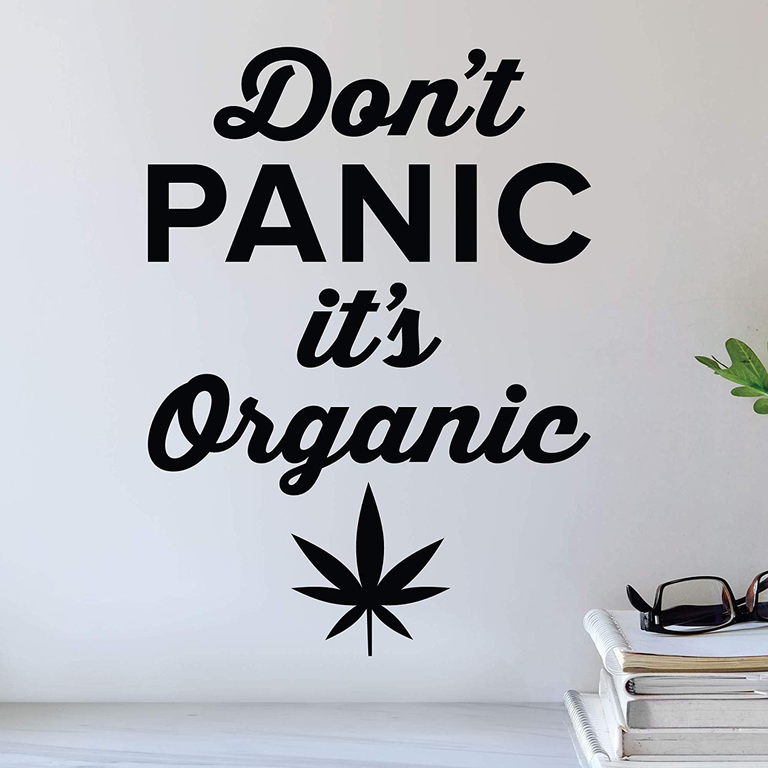 Don T Panic It S Organic Wall Decal - Bed - HD Wallpaper 