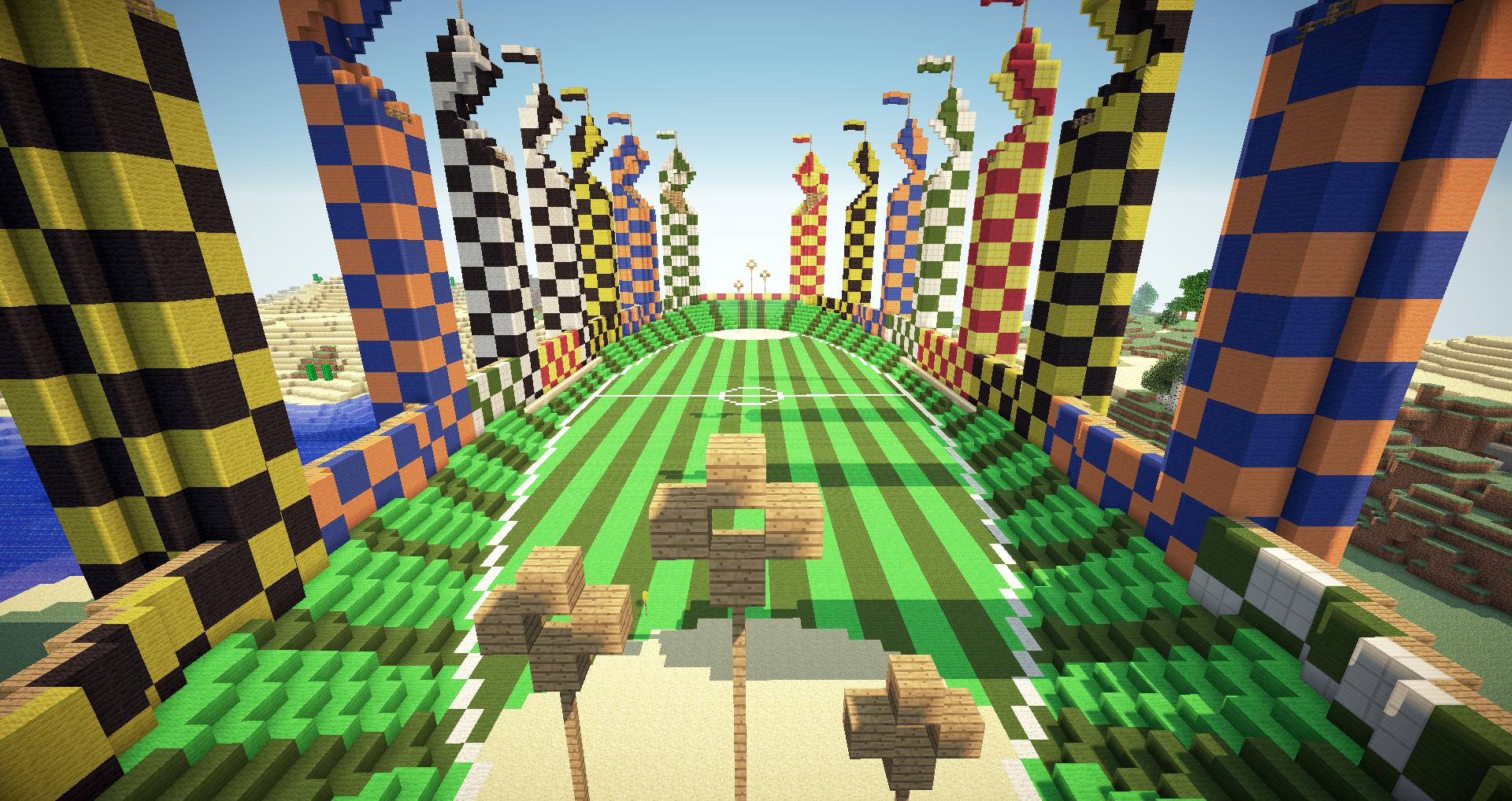 Quidditch Field Minecraft - HD Wallpaper 