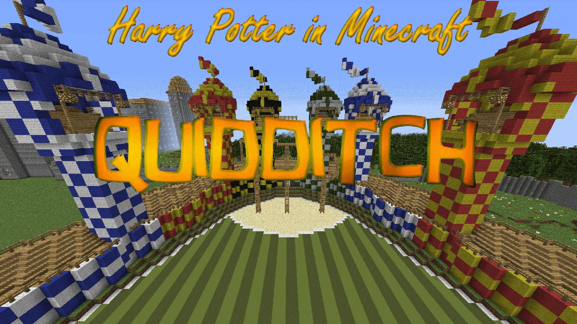 Quidditch - Hogwarts Quidditch Minecraft - HD Wallpaper 