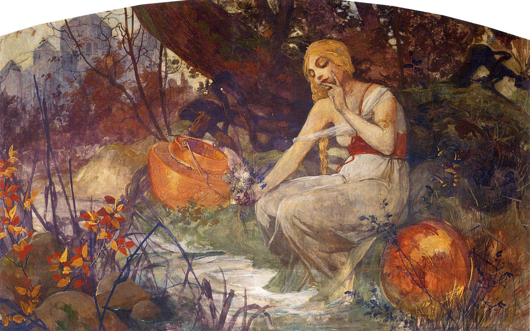 Prophetess - Alphonse Mucha Prophetess - HD Wallpaper 