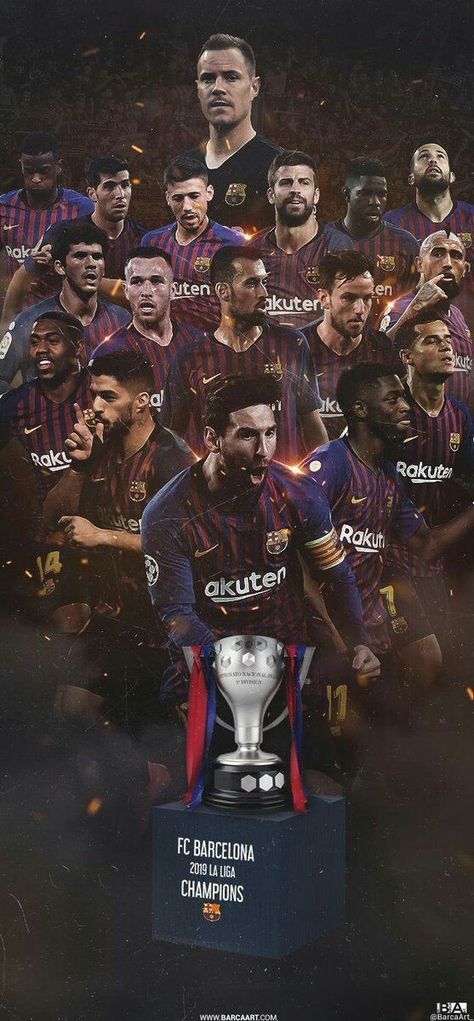 Fc Barcelona Team Wallpaper 2019 - HD Wallpaper 