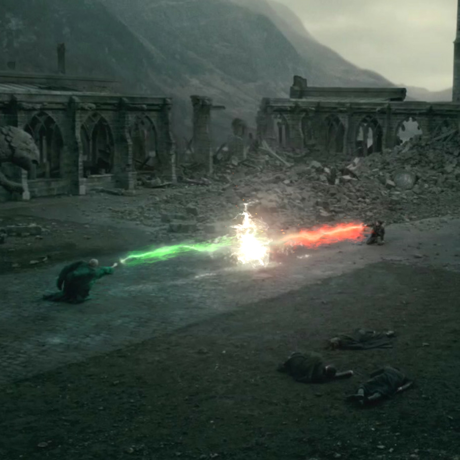Harry Potter Battling Voldemort - HD Wallpaper 