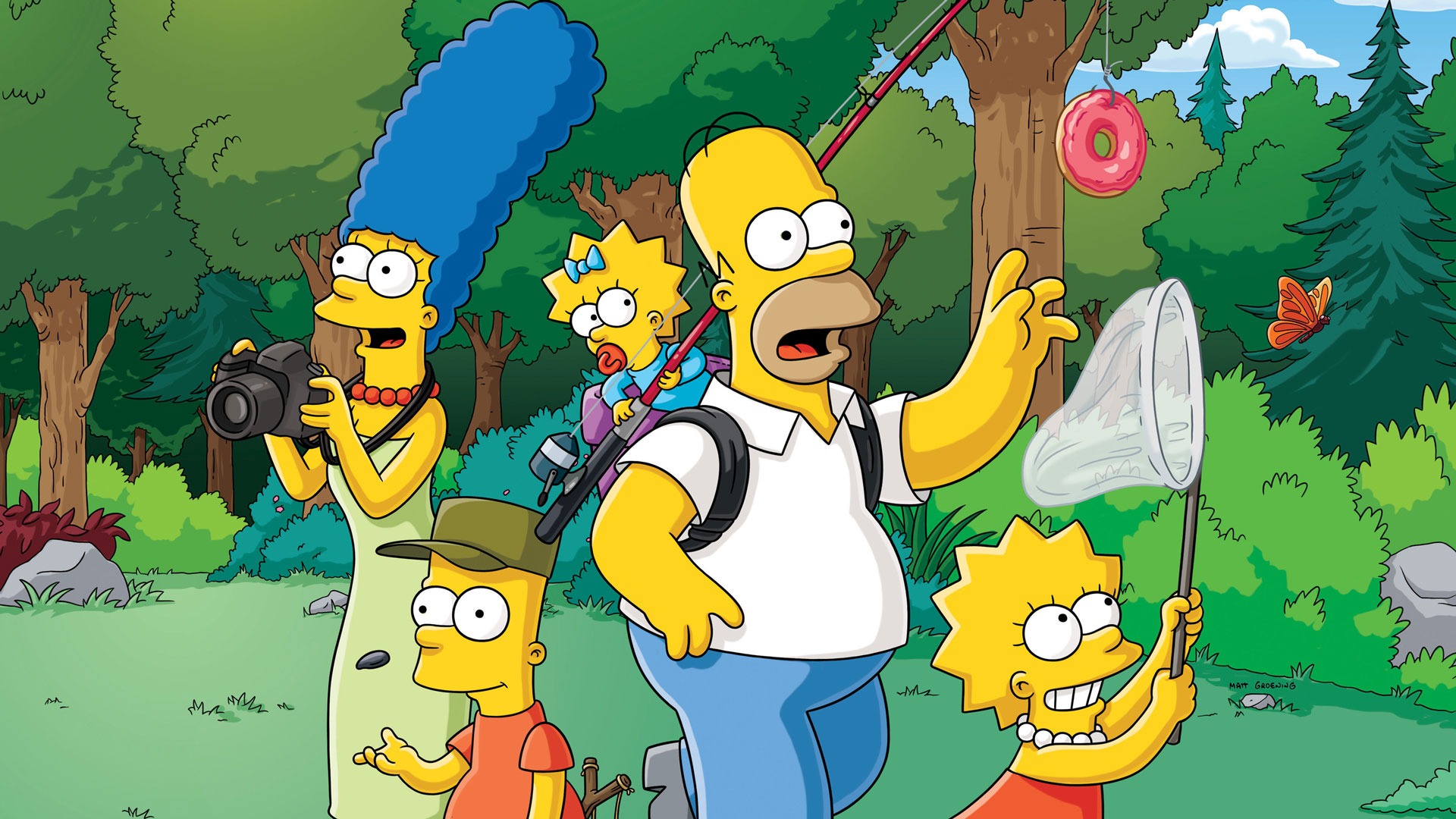 Simpsons De Camping - Simpsons Wallpaper Hd - HD Wallpaper 