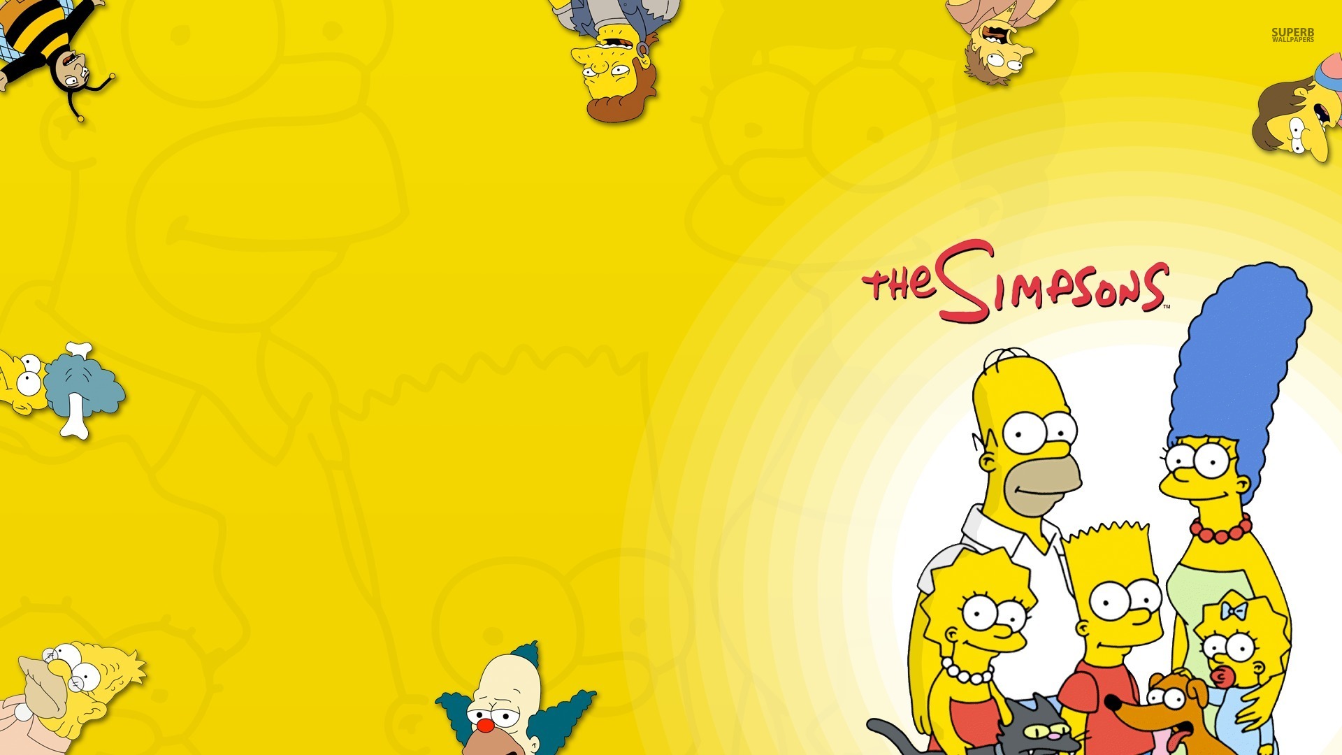Simpsons Wallpaper For Computer - Simpsons Background - HD Wallpaper 