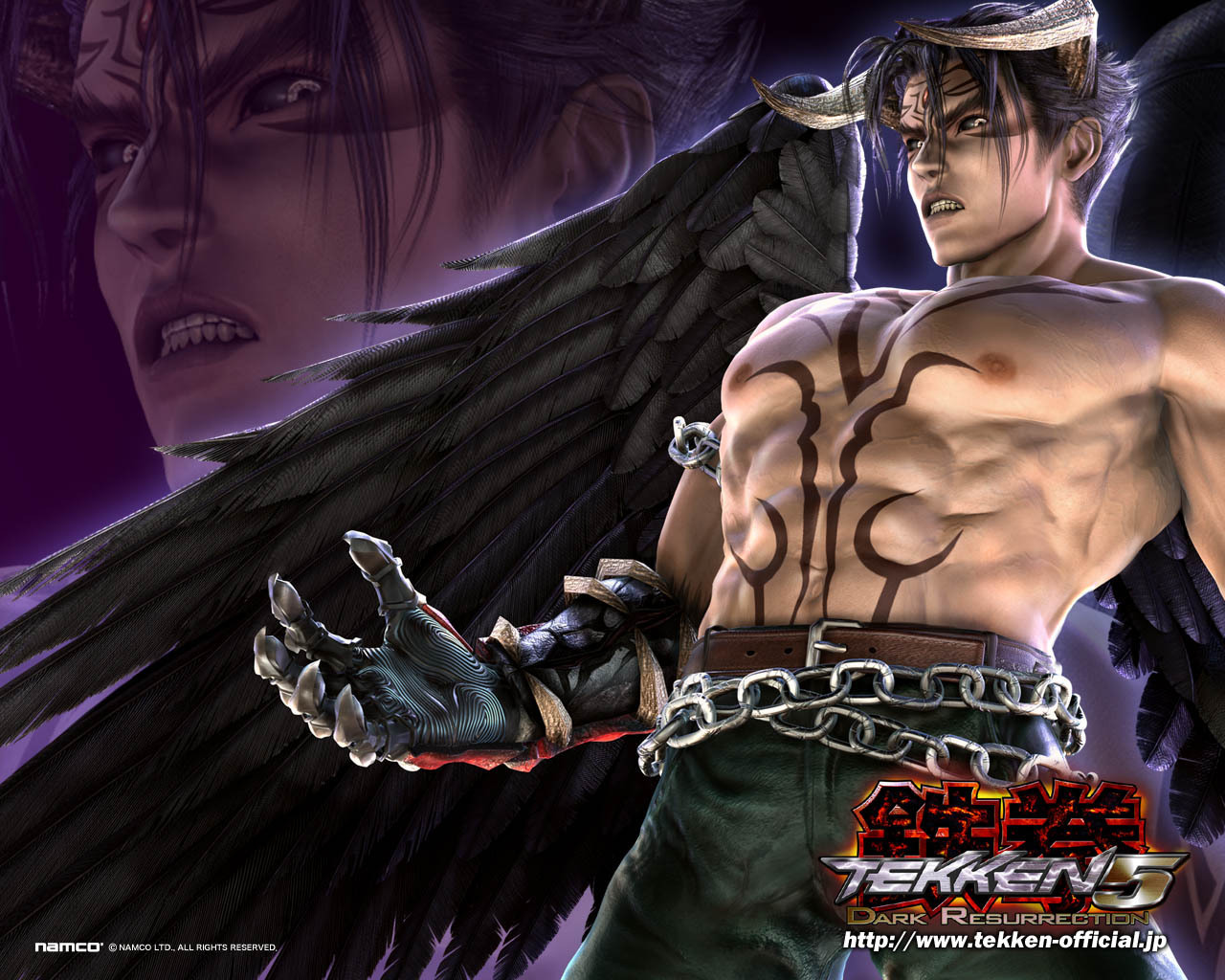 Jin Kazama - Devil Jin Wallpaper Tekken 5 - HD Wallpaper 