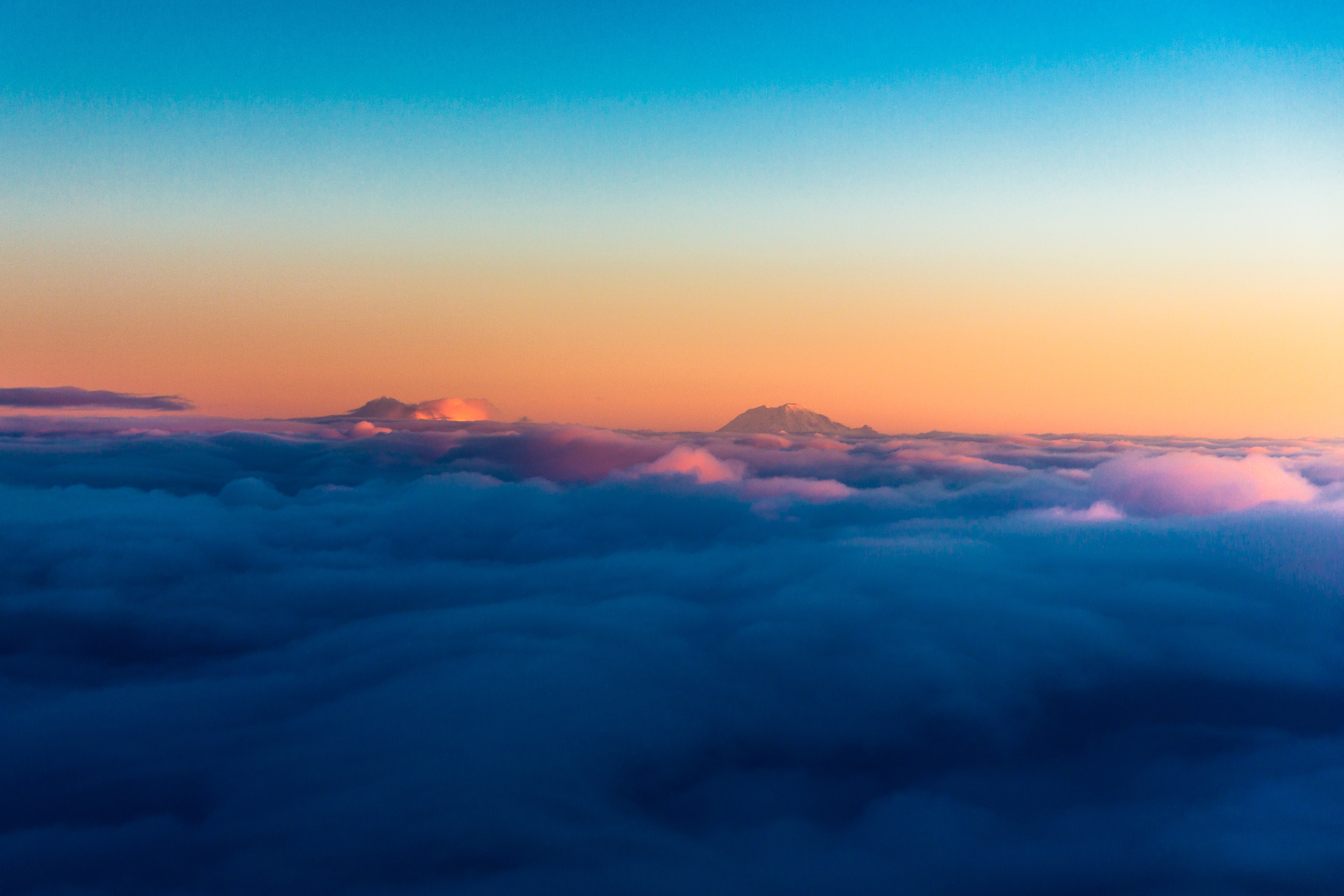 Sunrise Sky Above Clouds - HD Wallpaper 
