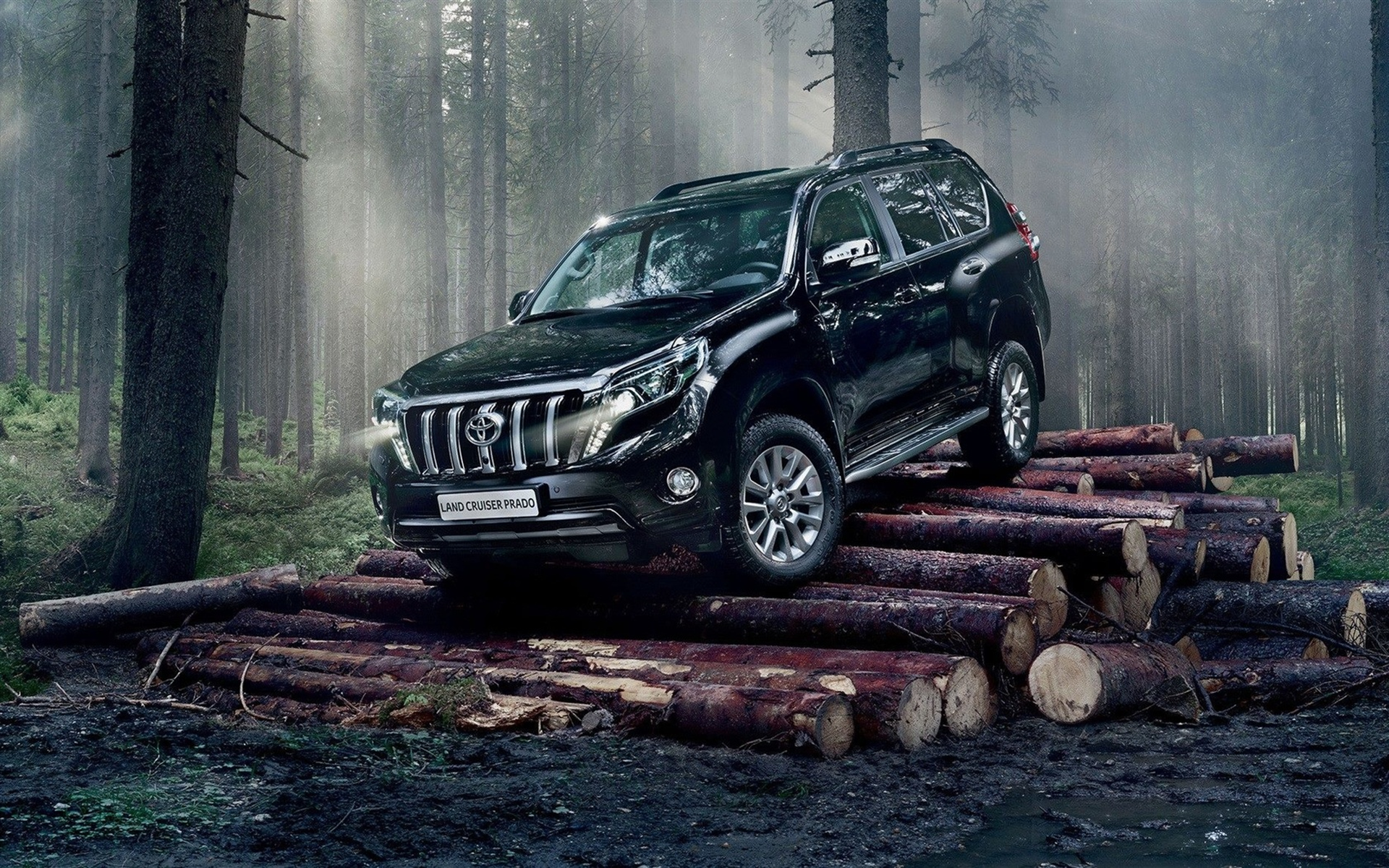 Toyota Land Cruiser Prado, Offroad, 2018 Cars, Logs, - Toyota Land Cruiser Prado Vx Ace - HD Wallpaper 