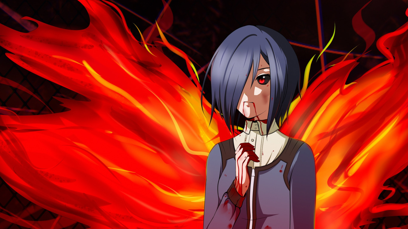 Dark Predator Wallpaper Background, Beautiful Wallpaper - Tokyo Ghoul Touka Blood - HD Wallpaper 