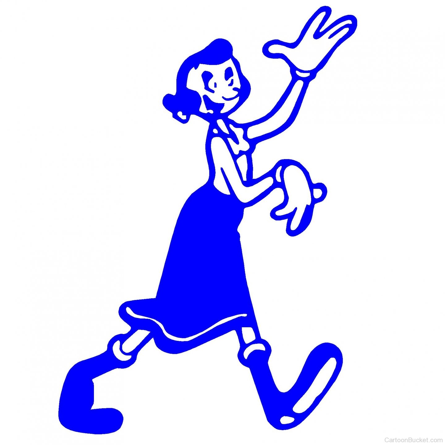Blue Image Of Olive Oyl - Olive Popeye - HD Wallpaper 