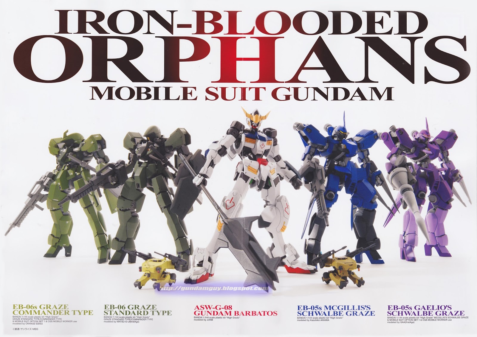 High Resolution Wallpaper - Gundam Iron Blooded Orphans All Mobile Suits - HD Wallpaper 