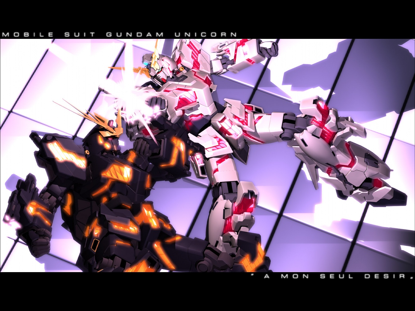 Gundam Gundam Unicorn Mecha Unicorn Gundam Wallpaper - Gundam Unicorn  Banshee Vs Unicorn - 1333x1000 Wallpaper 