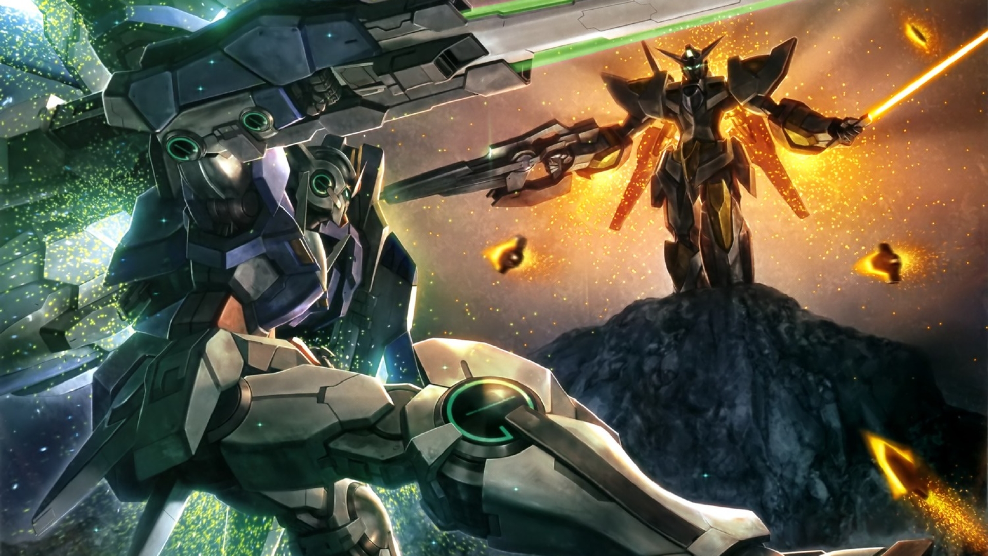 Gundam 00 Last Fight - HD Wallpaper 