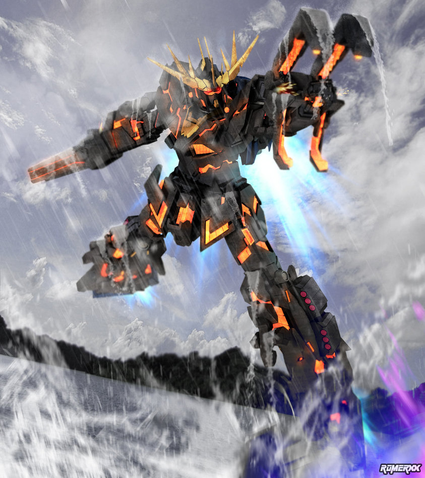 Gundam Banshee Wallpapers High Resolution For Free - Unicorn Gundam Art Banshee - HD Wallpaper 
