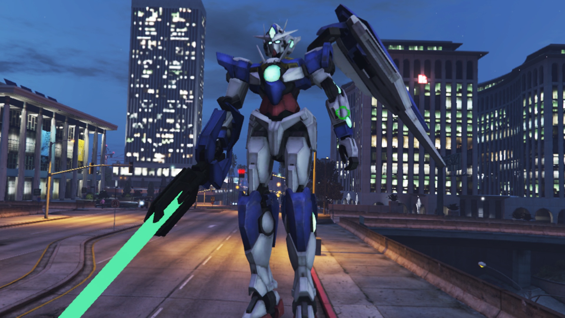 Gundam 00 City - HD Wallpaper 